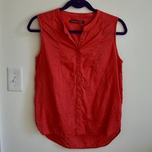 100% Linen Comptoir des Cotonniers Sleeveless Shirt Size FR36/USXS